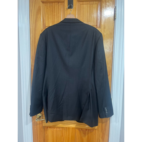 SuitSupply Charcoal Napoli Single Breasted Pure Wool Suit Jacket Size 46 Long - Picture 10 of 12